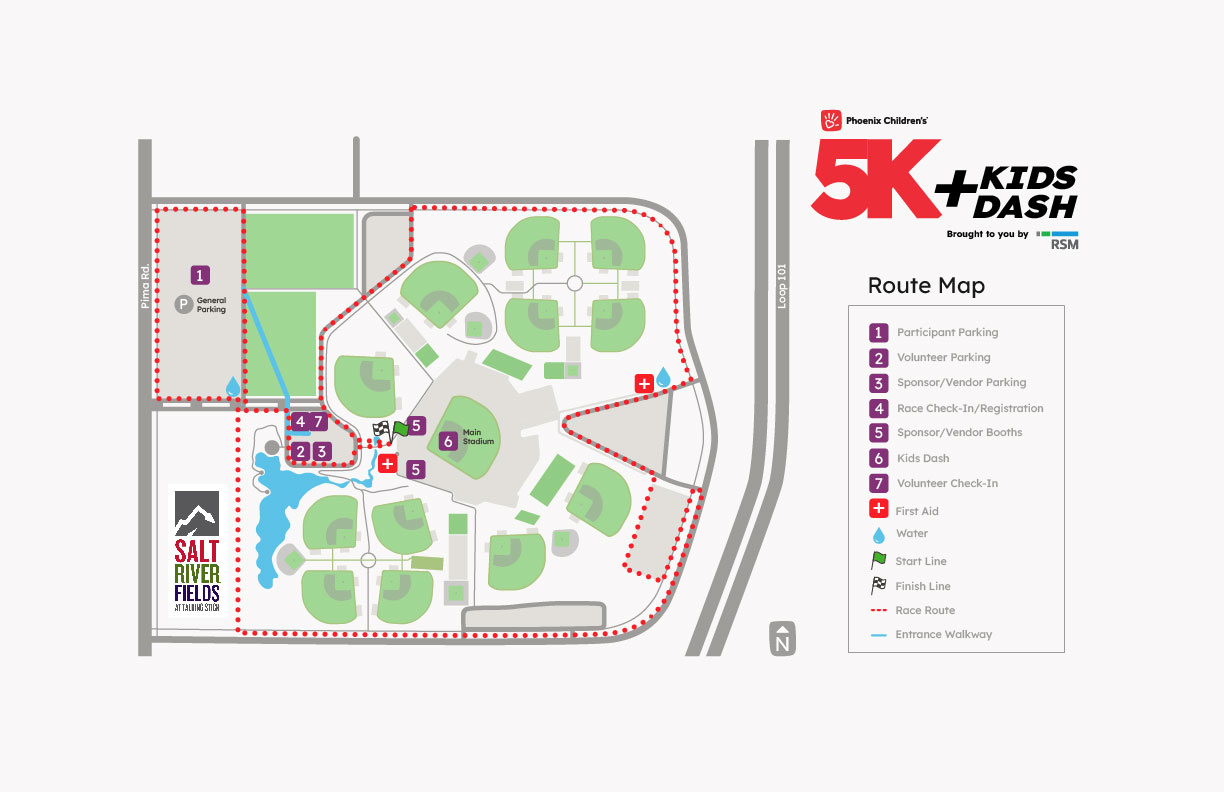 5K Race Map 2023